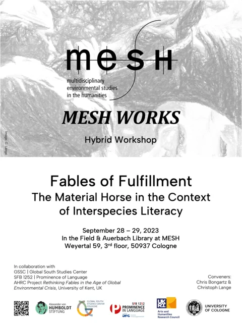 Hybrid Workshop: Fables of Fulfillment | The Material Horse in the Context of Interspecies Literacy 1 MESHworkshop