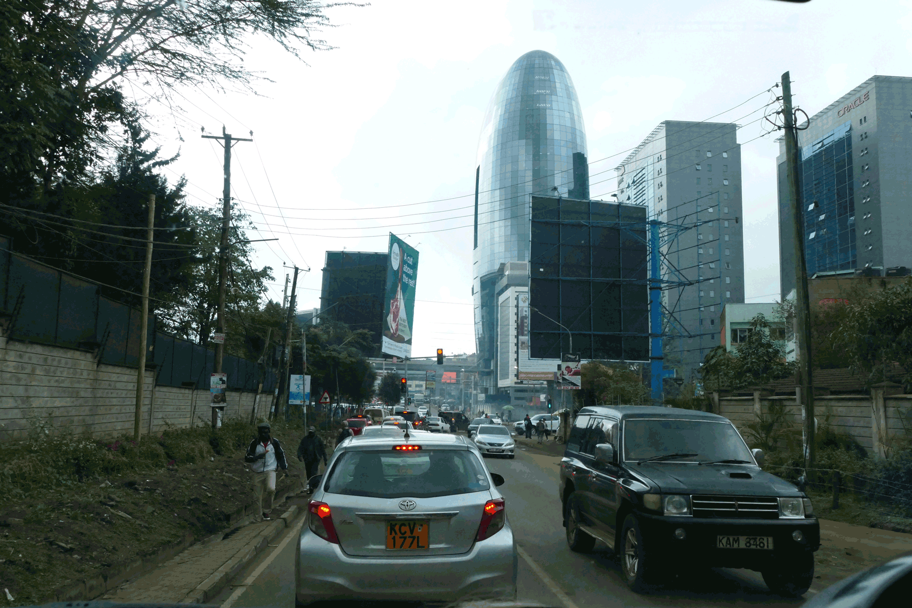 Image of traffic in Nairobi, Kenya