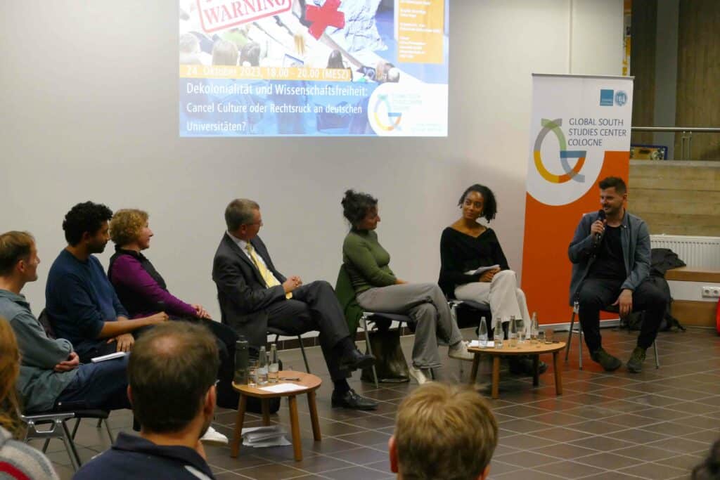 Picture taken during a panel discussion by the GSSC in Cologne