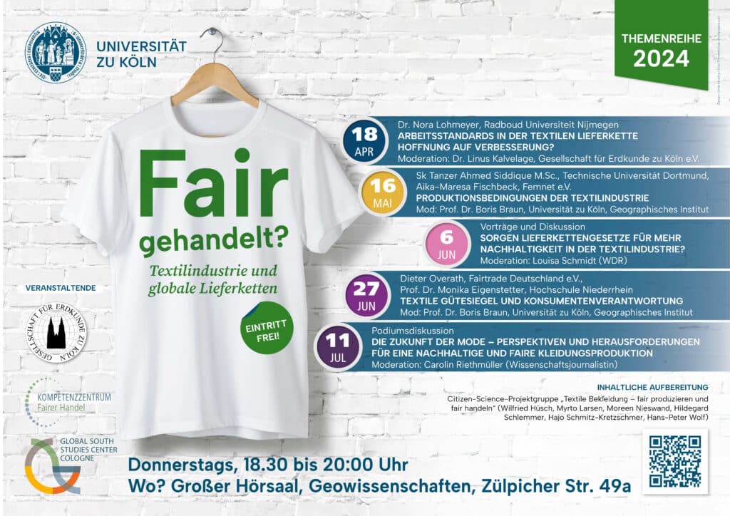 Poster for an event series at the university of cologne