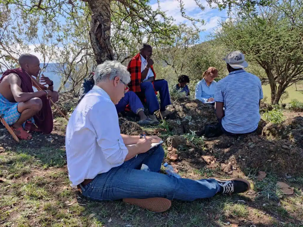 Clemens Greiner conducting research in Kenya