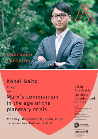 poster for a lecture with kohei saito